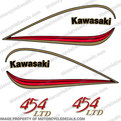 Kawasaki 454 LTD Motorcycle Decals kawasaki, 454, ltd, ke, 100, motorcycle, decals, sticker, logos, atv, dirt, bike, 